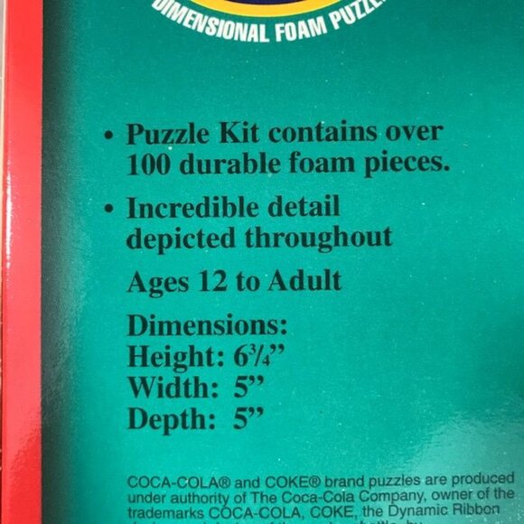 Vintage Coca-Cola 'Five & Dime' 3D Collectible Foam Puzzle - Picture 7 of 10